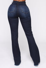 Load image into Gallery viewer, Valentina High Rise Flare Jeans - Dark Denim
