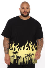 Load image into Gallery viewer, City Flames Short Sleeve Tee - Yellow/combo
