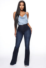 Load image into Gallery viewer, Valentina High Rise Flare Jeans - Dark Denim
