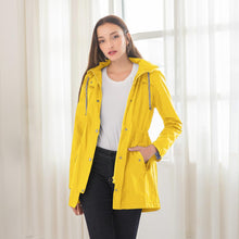 Load image into Gallery viewer, 🔥HOT SALE🔥Waterproof Lightweight Rain Jacket Active Outdoor Hooded Raincoat With Slant Pocket
