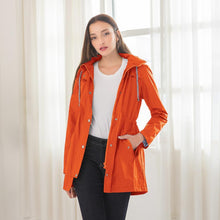 Load image into Gallery viewer, Waterproof Lightweight Rain Jacket Active Outdoor Hooded Raincoat for Women
