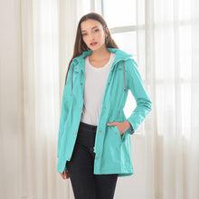 Load image into Gallery viewer, Waterproof Lightweight Rain Jacket Active Outdoor Hooded Raincoat for Women
