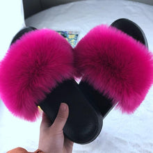 Load image into Gallery viewer, (BUY 2 FREE SHIPPING&amp;GET 10%OFF) Faux Fur Luxury Slides Slippers
