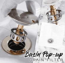 Load image into Gallery viewer, Basin Pop-up Drain Filter

