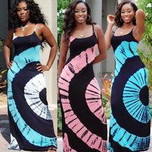 Load image into Gallery viewer, Print suspender long Dress【BUY 2 FREE SHIPPING】
