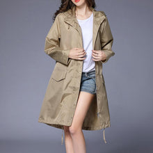 Load image into Gallery viewer, Women's Stylish Waterproof Loose Hooded Jacket
