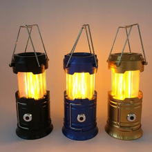 Load image into Gallery viewer, 3-in-1 Camping Lantern，Portable Outdoor LED Flame Lantern Flashlight
