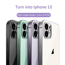 Load image into Gallery viewer, New silicone electroplated right-angle transparent anti-fall iPhone 11 phone case
