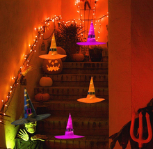 Load image into Gallery viewer, 🎃Limited Time Special Only $6.99🎃 Glowing Witch Hat Hanging/Wearable
