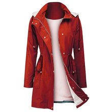 Load image into Gallery viewer, Women Waterproof Hood Lightweight Drawstring Long Jackets（Buy 2 Free Shipping and 15% Discount）
