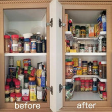 Load image into Gallery viewer, Expandable Plastic Spice Rack and Cabniet Organizer
