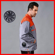 Load image into Gallery viewer, Summer Men Women Fan Cooling Vest/Air Conditioning Cool Coat -Outdoor Sun Protection Jacket USB Charing
