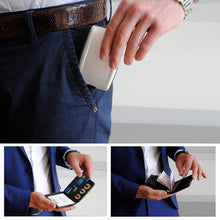 Load image into Gallery viewer, Portefeuille sécurisé RFID pour espèces et cartes
