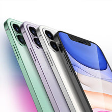 Load image into Gallery viewer, New silicone electroplated right-angle transparent anti-fall iPhone 11 phone case
