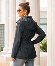 Load image into Gallery viewer, Waist Hooded Outdoor Climbing Rain Jacket For Women
