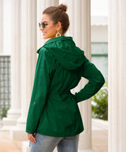 Load image into Gallery viewer, Waist Hooded Outdoor Climbing Rain Jacket For Women
