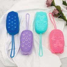 Load image into Gallery viewer, Silicone bathroom massage bath brush
