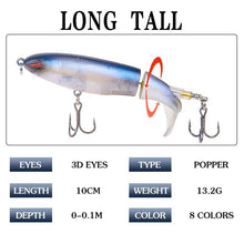 Load image into Gallery viewer, Floating Rotating Tail Lures Hard Bait
