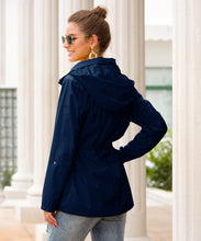Load image into Gallery viewer, Waist Hooded Outdoor Climbing Rain Jacket For Women
