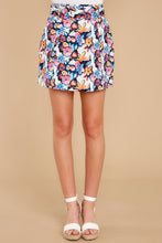 Load image into Gallery viewer, Flutter My Eyes Navy Floral Print Skirt
