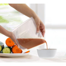 Load image into Gallery viewer, BREEZYLIVE Eco-Friendly Reusable Leakproof Silicone Food Storage Bag with Airtight Zip
