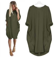 Load image into Gallery viewer, BUY 2 GET 3 (🔥UP To 50% OFF)Women Casual Loose Dress with Pocket
