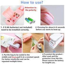 Load image into Gallery viewer, Plastic Bag Mini Heat Sealer Machine for Food Saver Storage Snack Fresh
