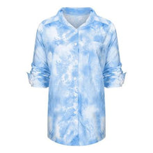 Load image into Gallery viewer, New gradient printing tie-dye shirt
