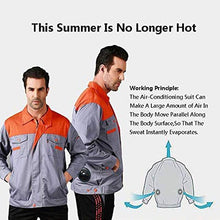 Load image into Gallery viewer, Summer Men Women Fan Cooling Vest/Air Conditioning Cool Coat -Outdoor Sun Protection Jacket USB Charing
