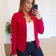Load image into Gallery viewer, Solid color casual blazer
