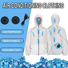 Load image into Gallery viewer, Summer Men Women Fan Cooling Vest/Air Conditioning Cool Coat -Outdoor Sun Protection Jacket USB Charing

