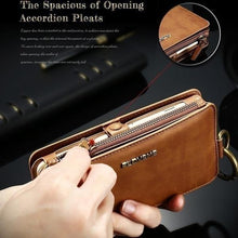 Load image into Gallery viewer, Classic Retro Stand Wallet Case for Samsung/iPhone
