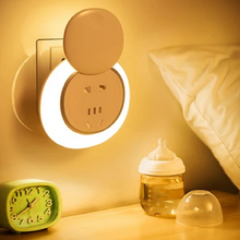 Load image into Gallery viewer, Remote sensing small night lamp Bedside protection sleep plug socket wall lamp energy saving
