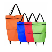 Load image into Gallery viewer, Foldable Shopping Bag With Wheels

