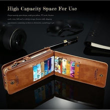 Load image into Gallery viewer, Samsung/iPhone Classic Retro Stand Wallet Case
