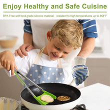 Load image into Gallery viewer, BREEZYLIVE 2 in 1 Non-stick Kitchen Spatula Tong for Cooking BBQ
