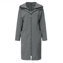 Load image into Gallery viewer, Women Full Zip Warm Pocket Hoodie
