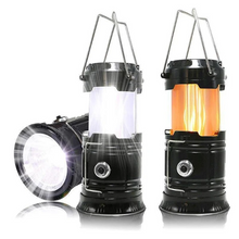 Load image into Gallery viewer, 3-in-1 Camping Lantern，Portable Outdoor LED Flame Lantern Flashlight
