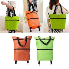 Load image into Gallery viewer, Foldable Shopping Bag With Wheels
