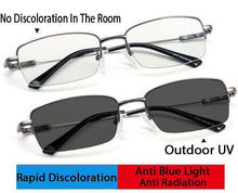 Load image into Gallery viewer, Homm-Memory Titanium Anti-blue Light Intelligent Zoom Far And Near Dual-use Reading Glasses
