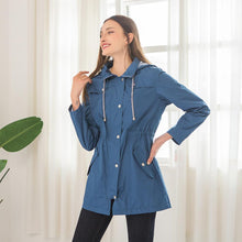Load image into Gallery viewer, 🔥HOT SALE🔥Waterproof Lightweight Rain Jacket Active Outdoor Hooded Raincoat With Slant Pocket
