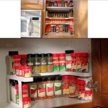 Load image into Gallery viewer, Expandable Plastic Spice Rack and Cabniet Organizer
