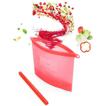 Load image into Gallery viewer, BREEZYLIVE Eco-Friendly Reusable Leakproof Silicone Food Storage Bag with Airtight Zip
