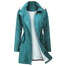 Load image into Gallery viewer, （FREE SHIPPING NOW）Women Waterproof Hood Lightweight Drawstring Long Jackets
