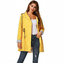 Load image into Gallery viewer, Women Waterproof Hood Lightweight Drawstring Long Jackets（Buy 2 Free Shipping and 15% Discount）
