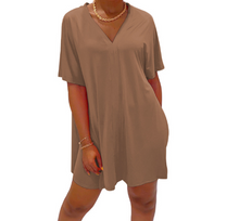 Load image into Gallery viewer, Less Is More Set🔥V-neck Solid Short Sleeve
