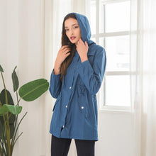 Load image into Gallery viewer, Waterproof Lightweight Rain Jacket Active Outdoor Hooded Raincoat for Women
