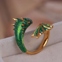 Load image into Gallery viewer, Gold Topaz Dragon Ring【Limited Quantities】
