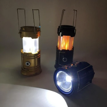 Load image into Gallery viewer, 3-in-1 Camping Lantern，Portable Outdoor LED Flame Lantern Flashlight
