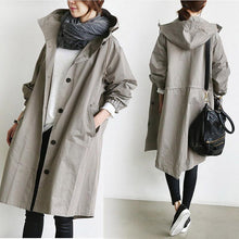 Load image into Gallery viewer, Hot! Oversized Hoodie Pocket Solid Long Coat
